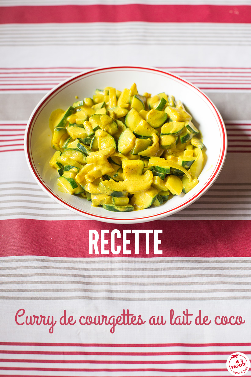 recette Curry de courgettes au lait de coco