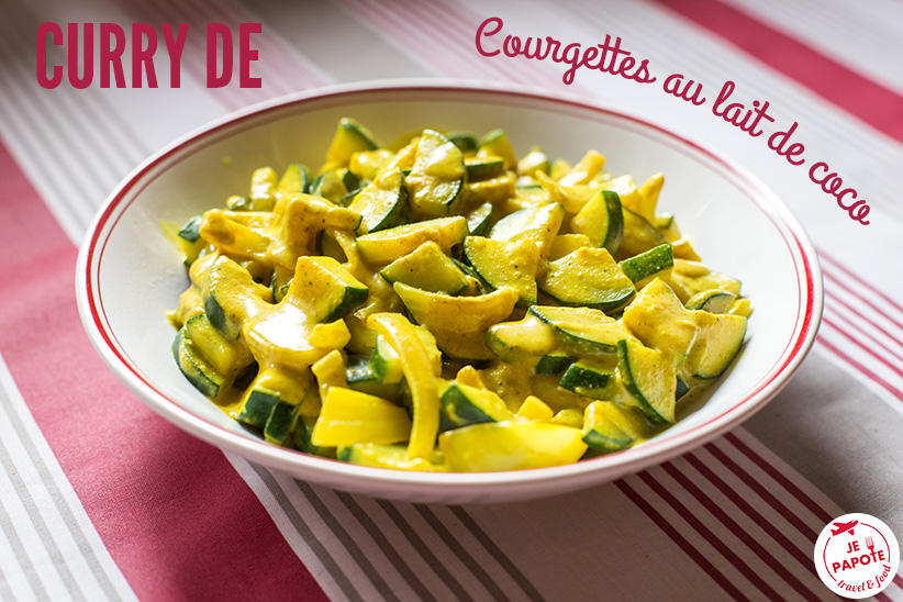 curry de courgettes au lait de coco