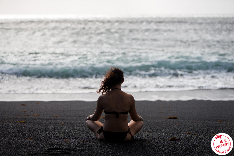 Plage sable noir Lanzarote