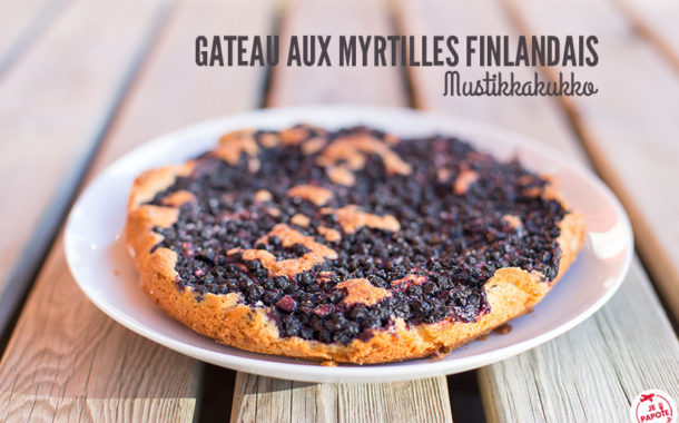 Gateau aux myrtilles finlandais (Mustikkakukko)