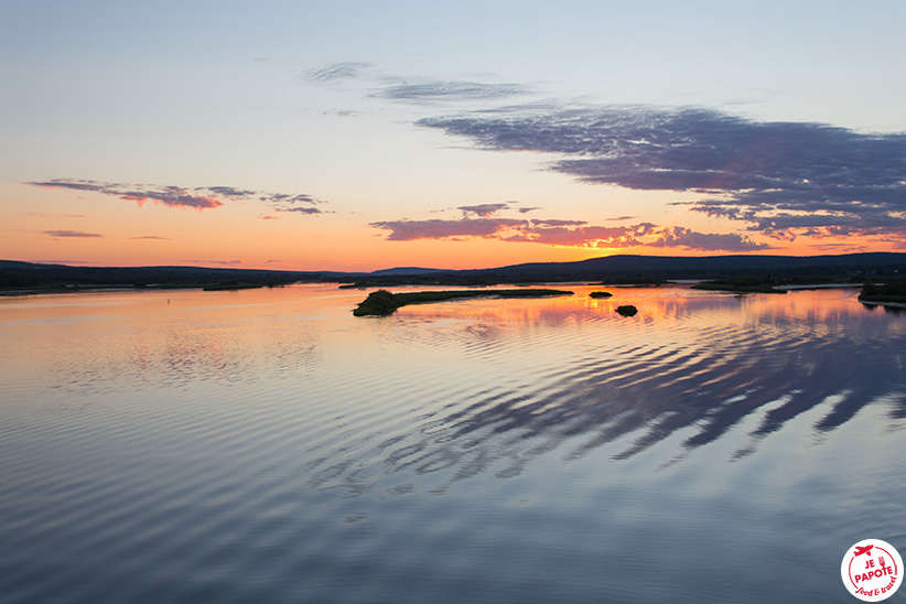 coucher de soleil rovaniemi été