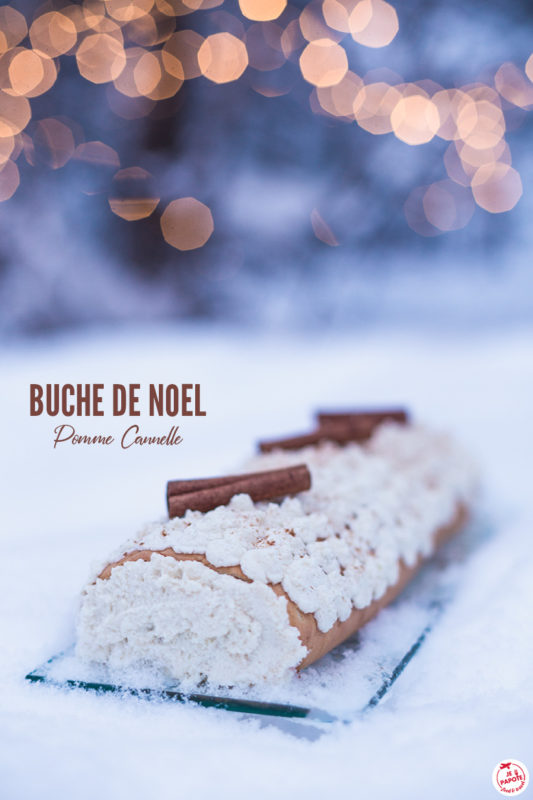 buche noel pomme cannelle 2019