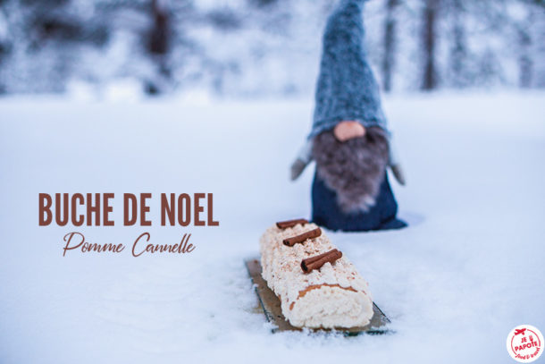 Bûche de Noël pomme cannelle