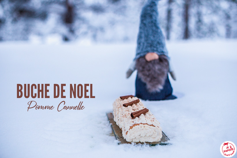 Buche de noel pomme cannelle