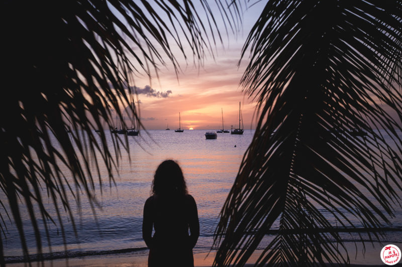 Anse Mitant coucher de soleil