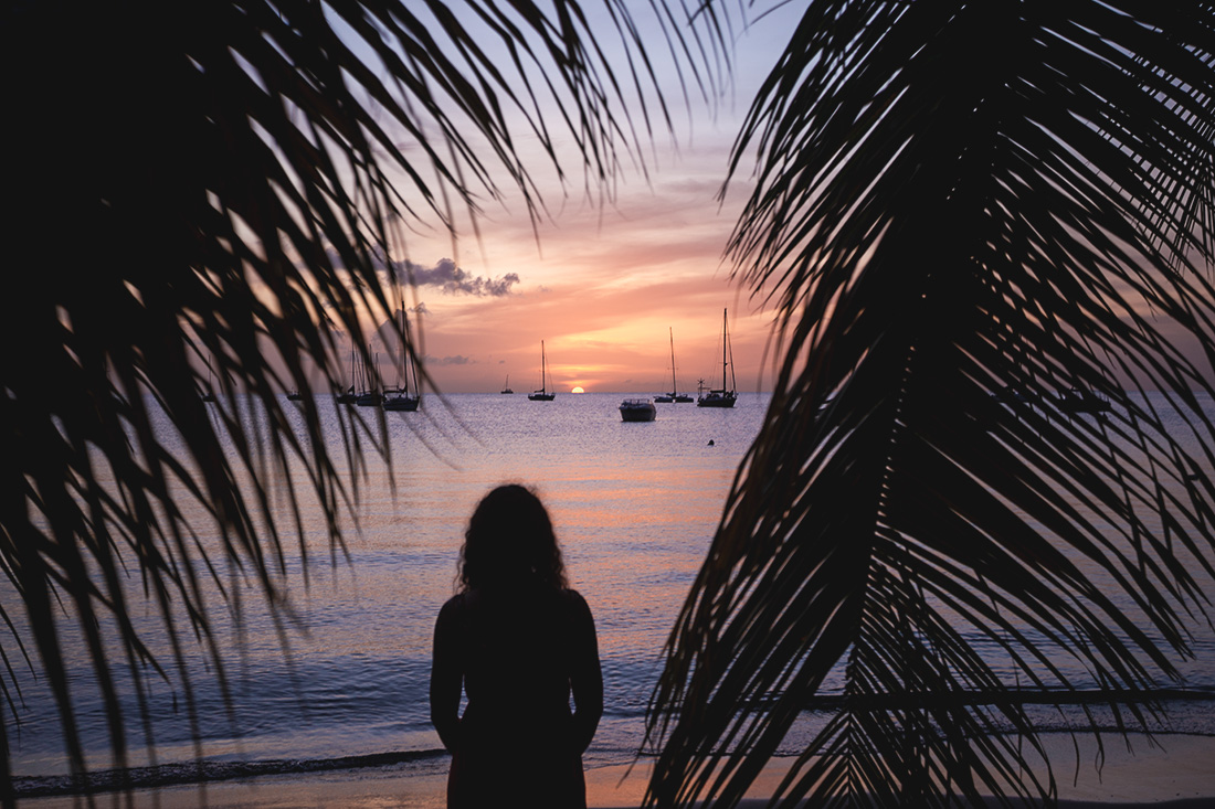 coucher soleil martinique