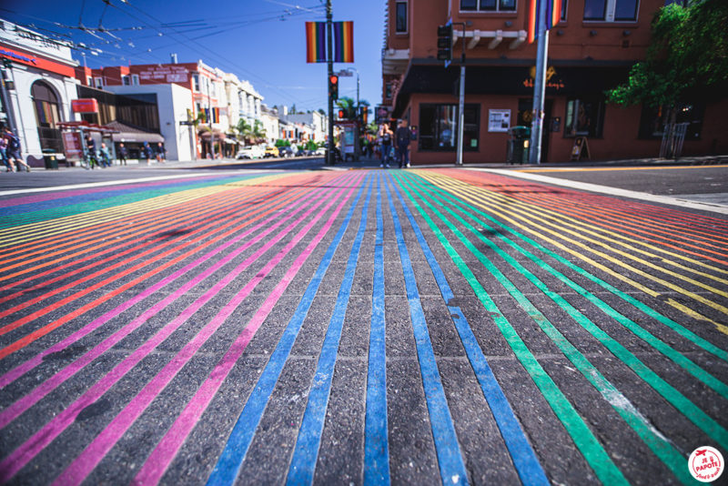 passage piéton multi couleurs