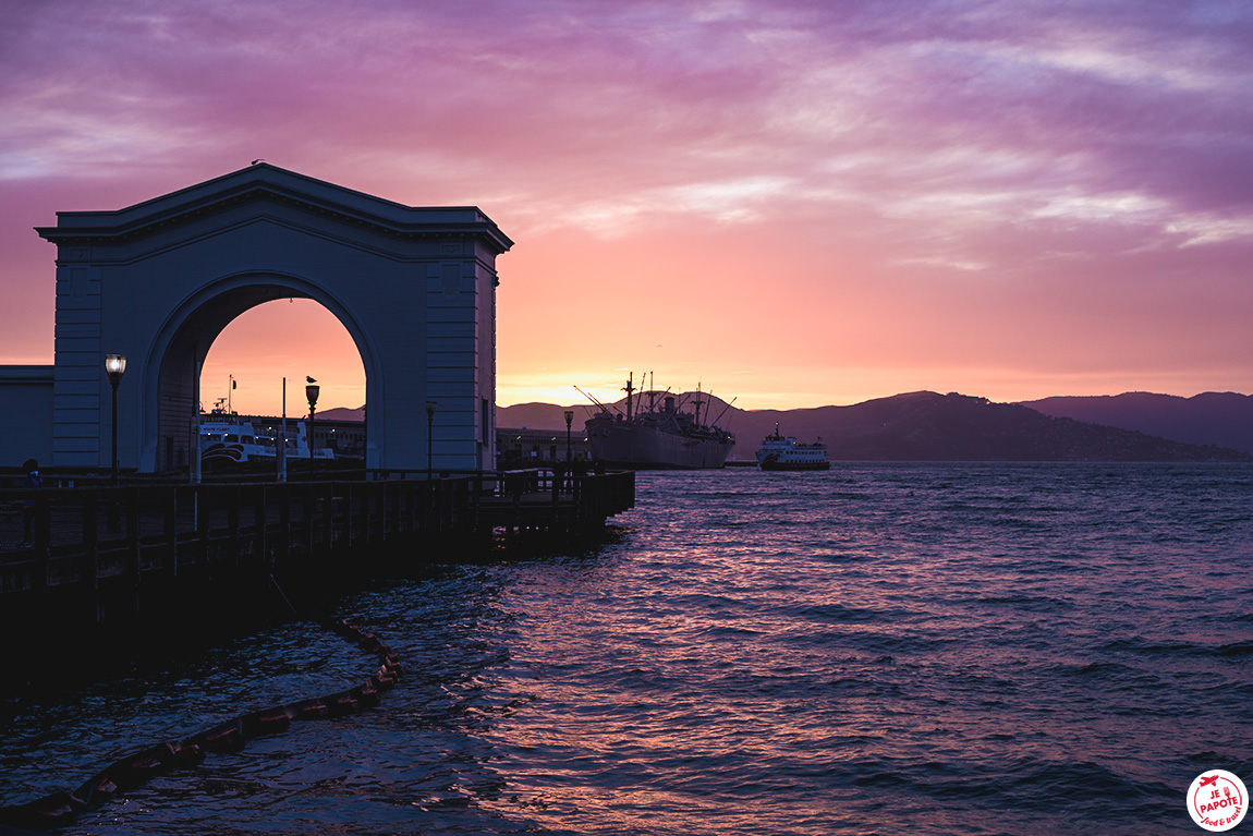 Fisherman's Wharf au coucher du soleil