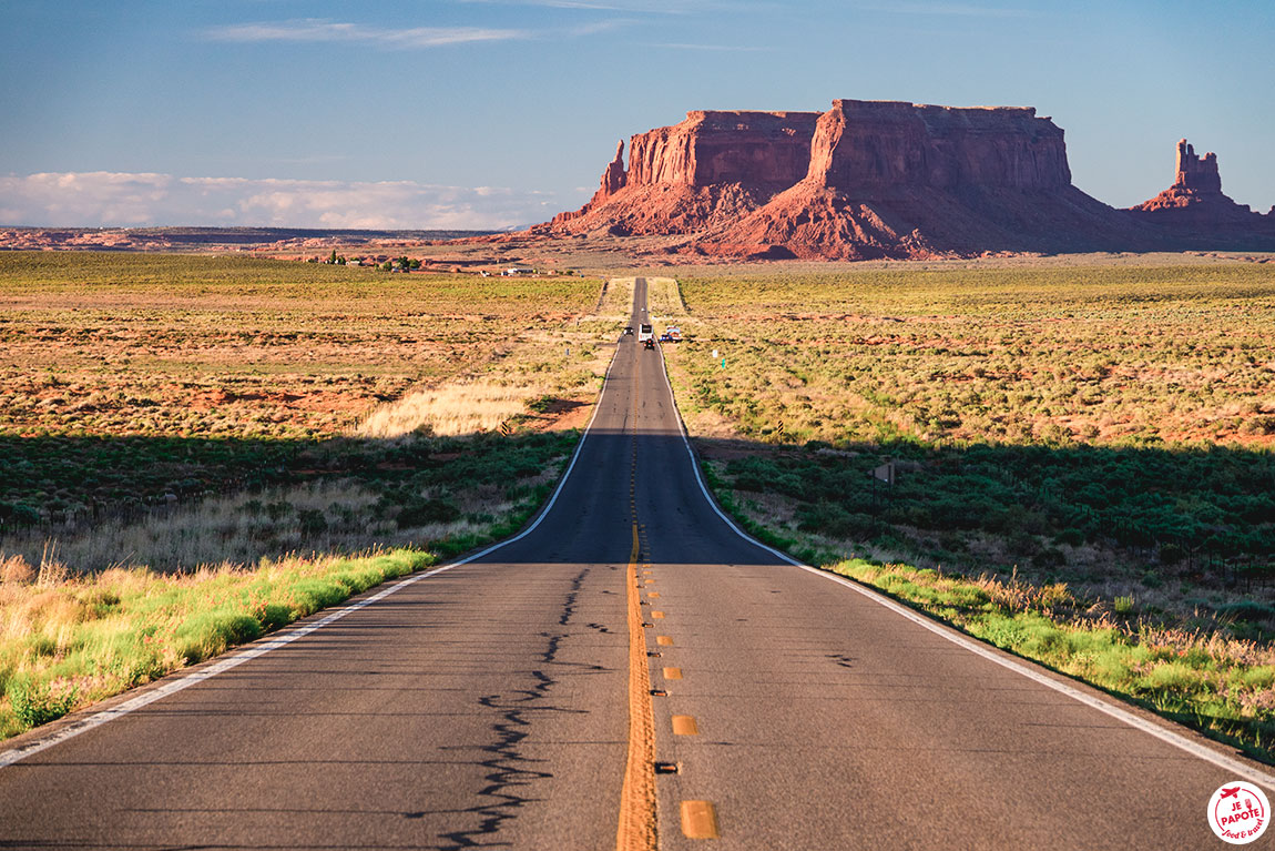 route pour acceder à monument valley