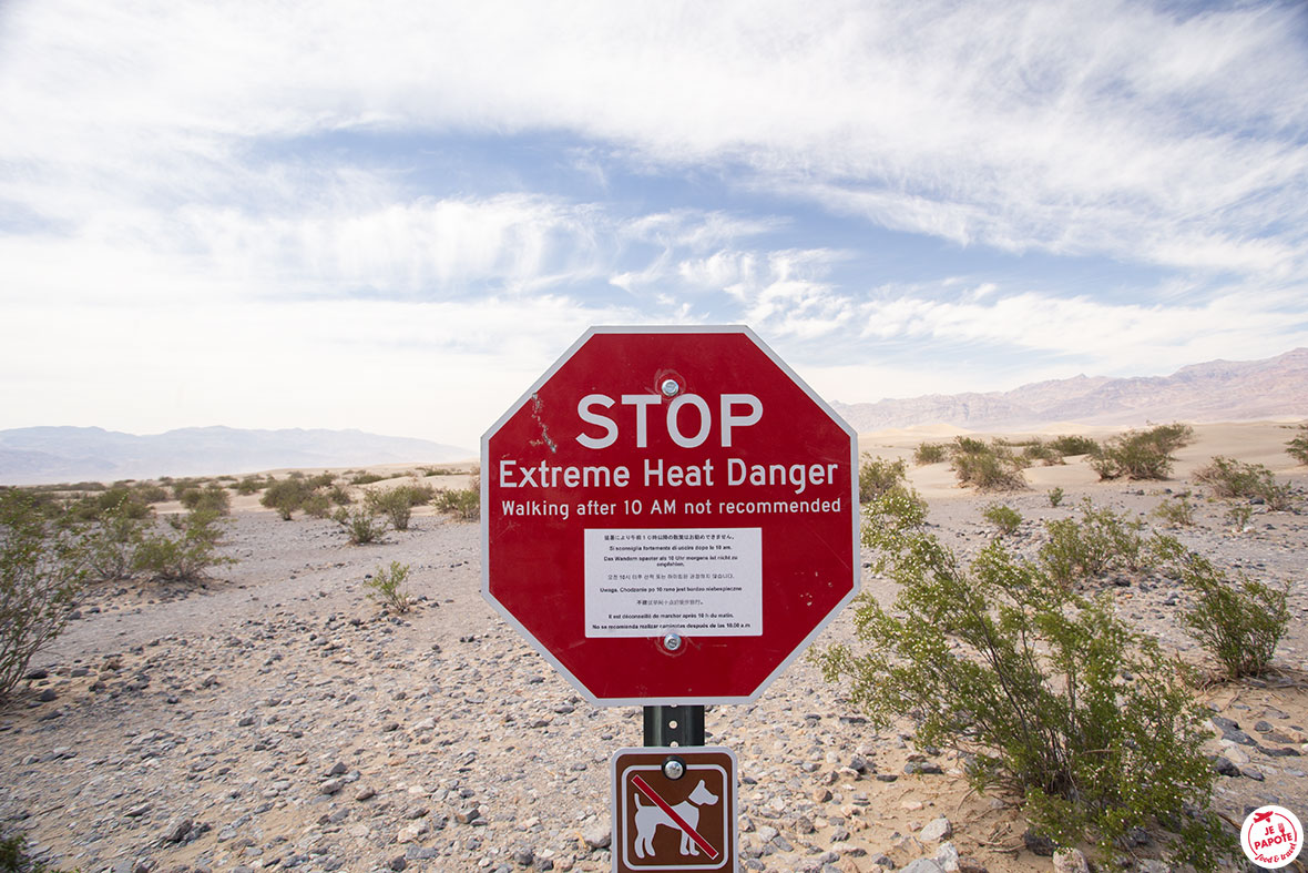 panneau chaleur death valley