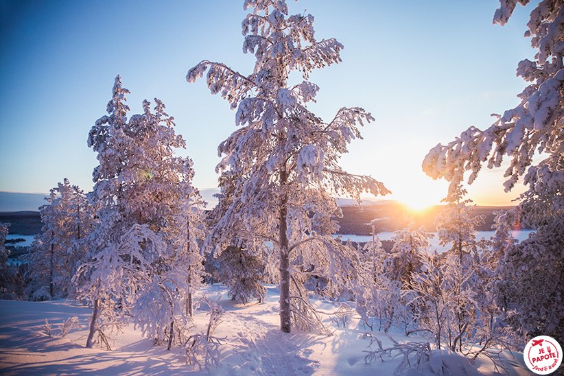 laponie finlandaise en janvier
